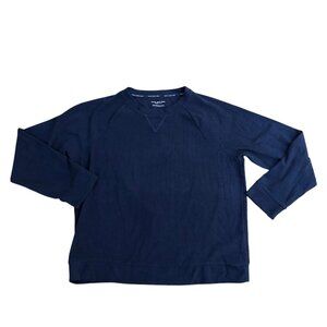 ANDREW MARC New York Pullover Sweater 2XL Womens Blue Sweatshirt Crew Neck